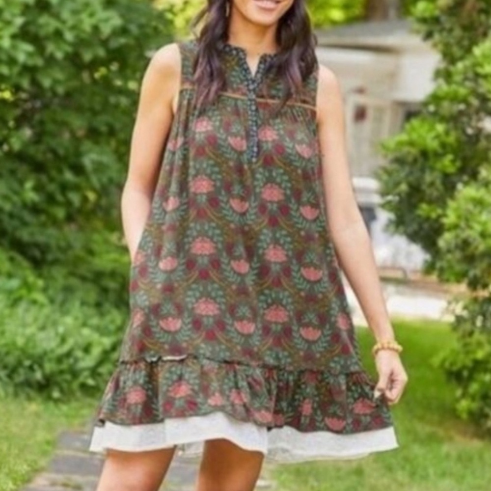 Matilda Jane Breaking New Ground Floral Shift Dress L